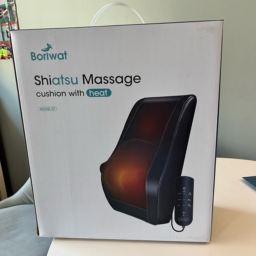 Back massager with heat